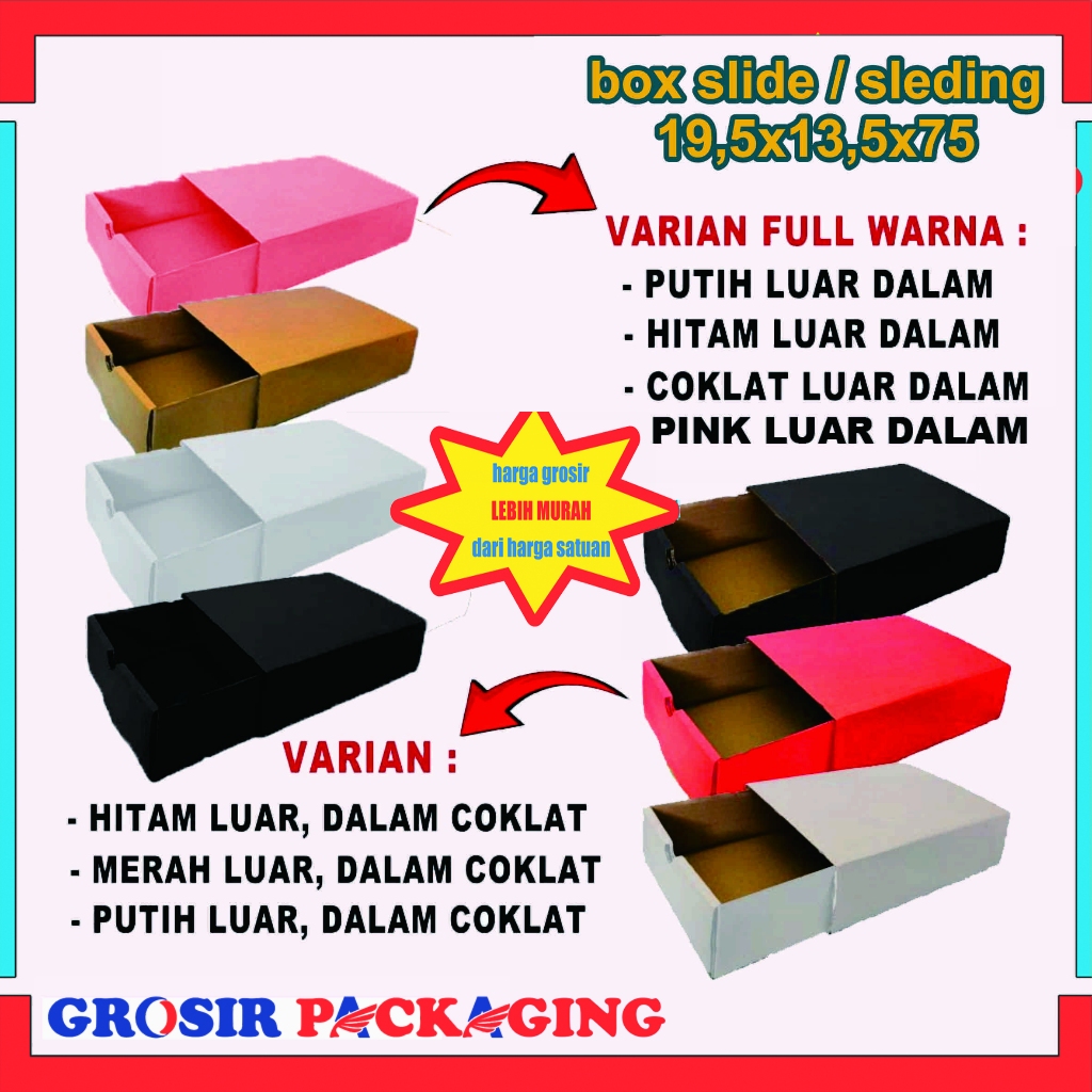 

Box 19,5x13,5x7,5 Cm/ Box Packaging/ Kardus Polos