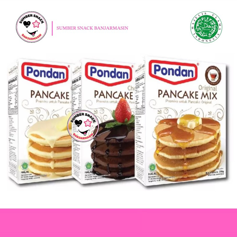 

Pondan Pancake Mix (250g) (3 Varian Rasa)