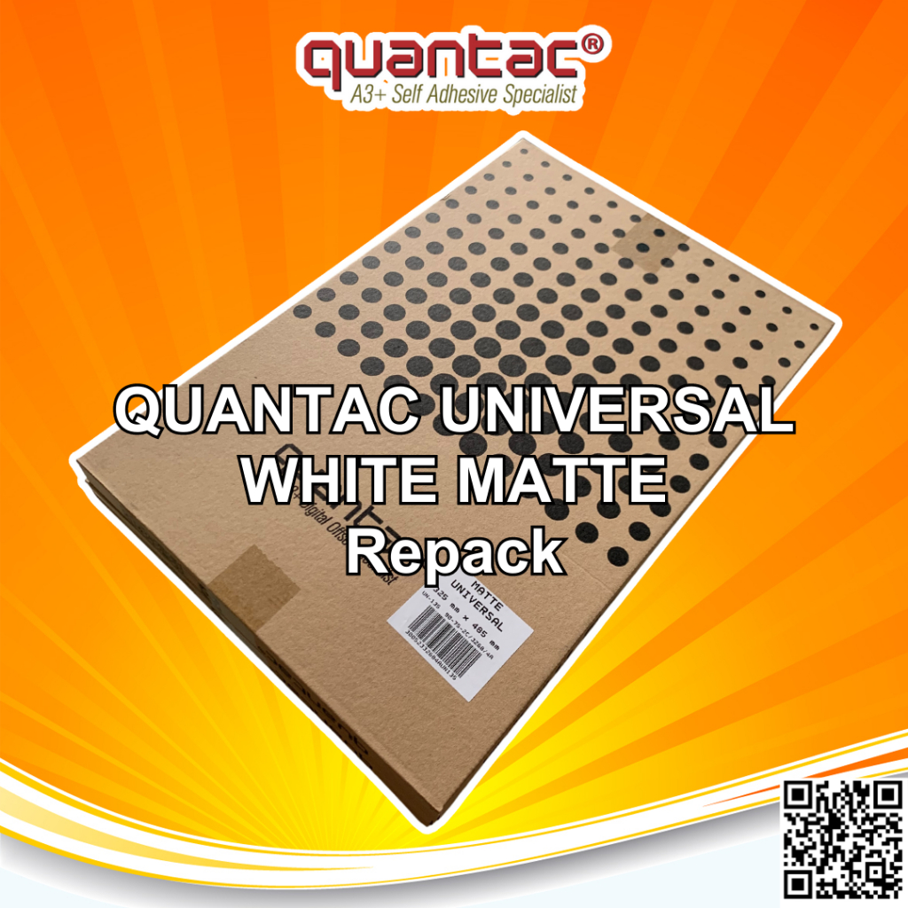 

QUANTAC SKBP | UNIVERSAL Sticker Vinyl A3+ Stiker Digital Print Laser Toner Anti Air - REPACK