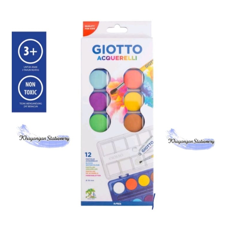 

Giotto Water color Cake 12 Colors