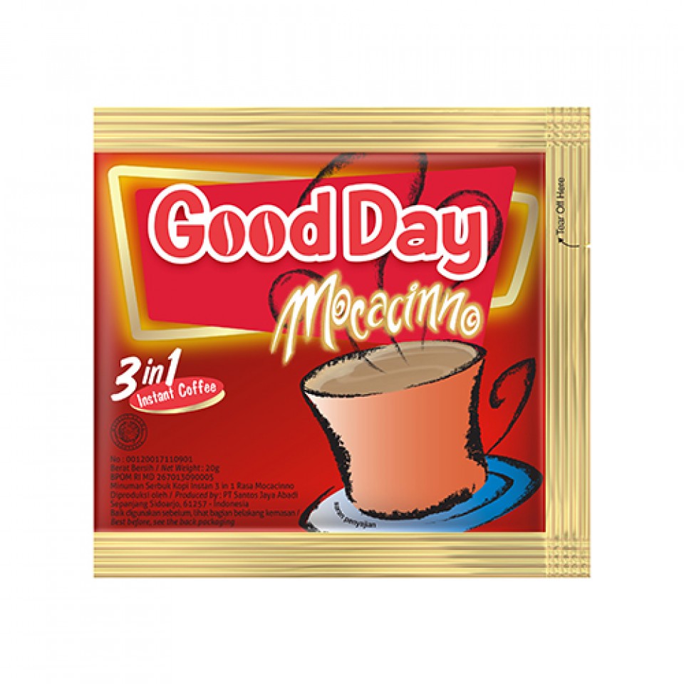 

Kopi Good Day Moccacinno Merah 20 g | 1 Renteng isi 10 pcs
