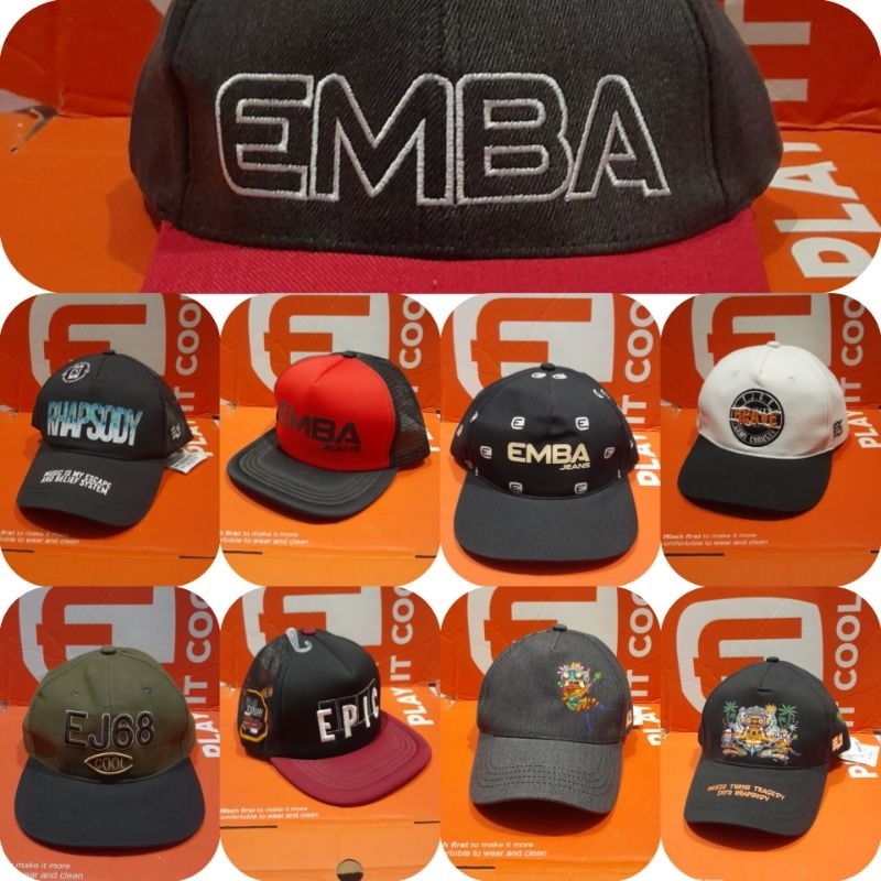 topi emba original/asli 100%