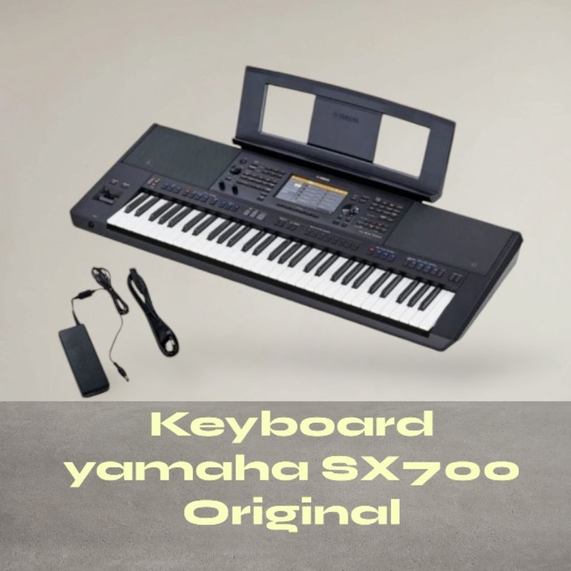 Keyboard Yamaha PSR SX700 / SX700/PSR SX700 Original (FREE 1pc Bangku piano hitam, 1pc Tas keyboard 