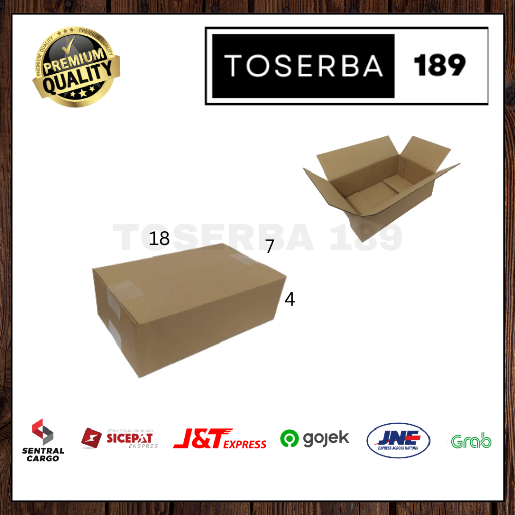 

Kotak kardus box packing uk 18x7x4 SHEET POLOS