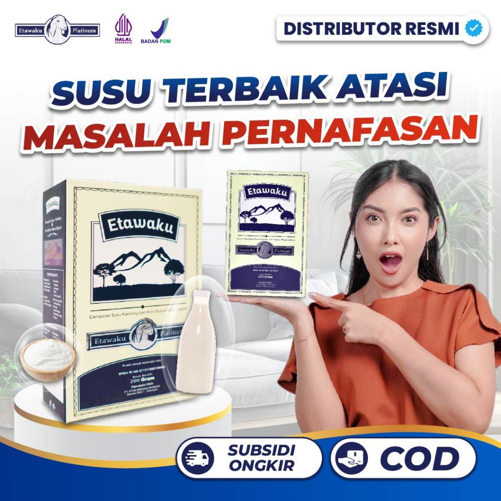 

ETAWAKU PLATINUM ORIGINAL | Susu Kambing Etawa Tingkatkan Kepadatan Tulang Isi 200Gram