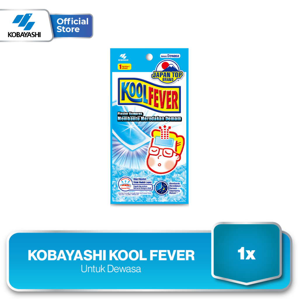 Koolfever Adult [1 pcs] - Plester Kompres Demam Dewasa Penurun Panas