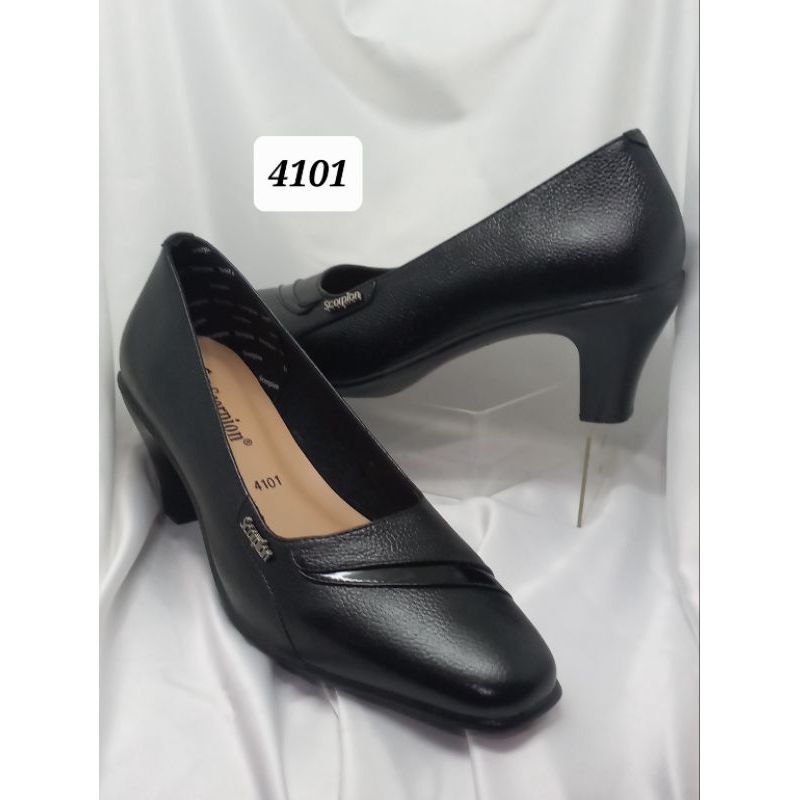 Sepatu Scorpion - 4101 Sepatu Kulit Pantofel Wanita Hak 7cm