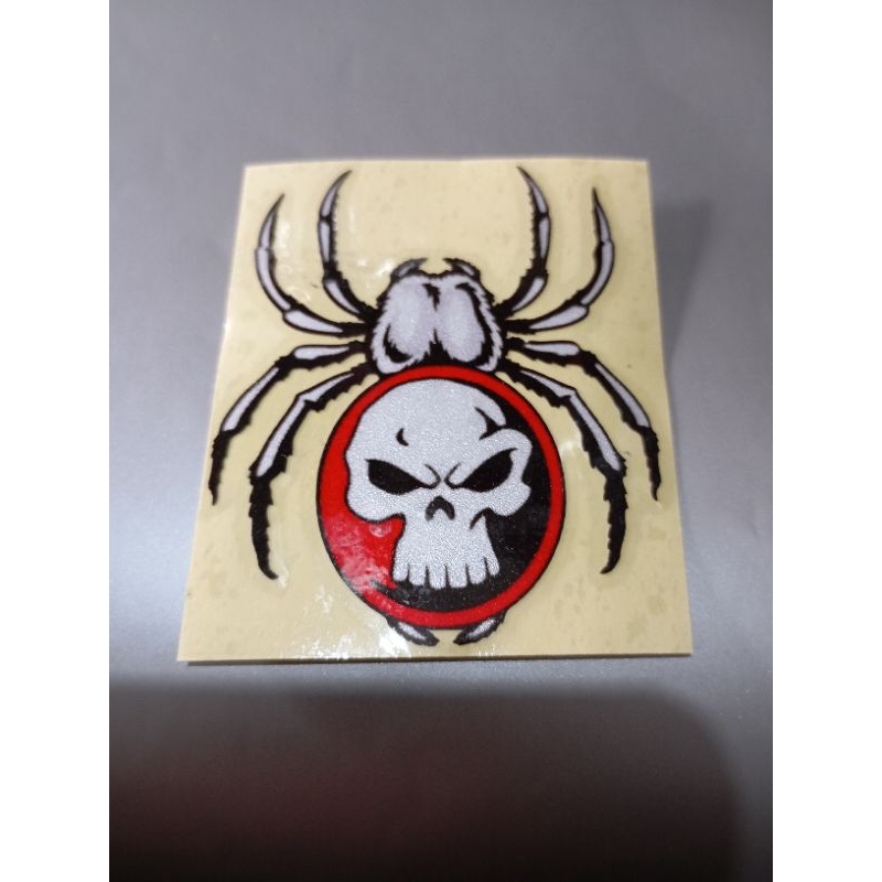 

stiker gambar laba-laba tengkorak