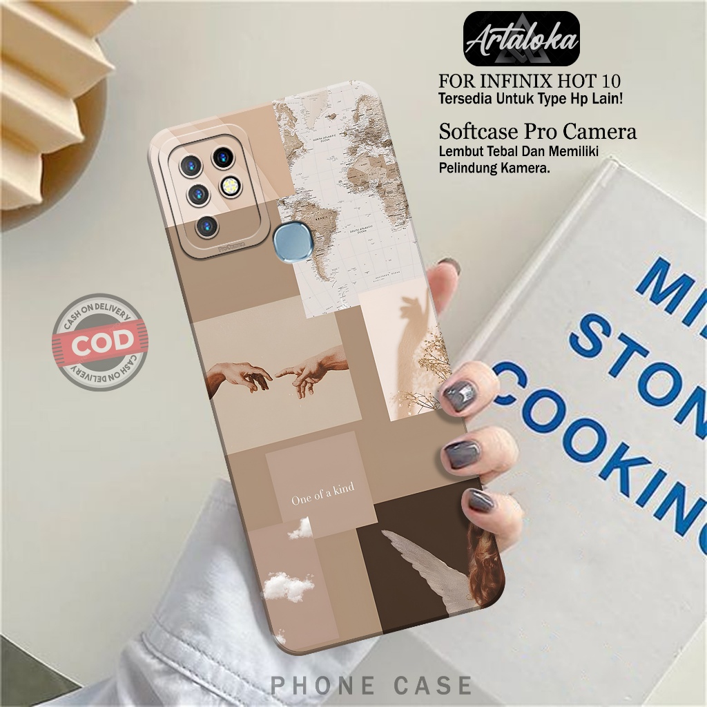 Case Hp Infinix Hot 10 Fashion Case Aesthetic Softcase Infinix Hot 10 Silikon TPU Pro Camera Casing 