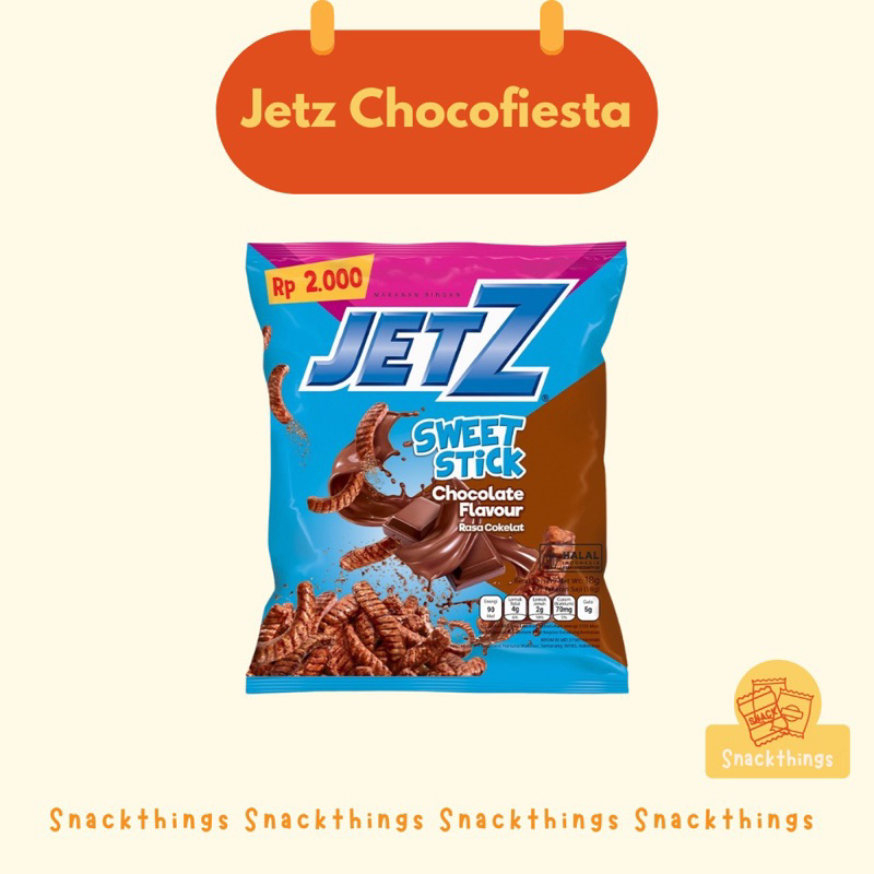 

SNACK JETZ CHOCOLATE FLAVOUR 65gr - 10 Pcs