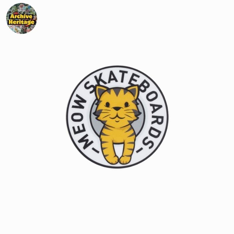 

sticker Meow skateboards brand clothing decks apparel stiker