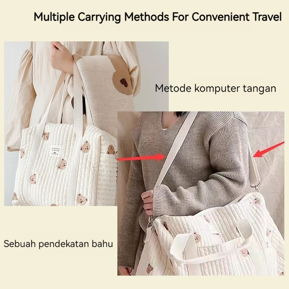 Terlaris Diaper Bag Korea Style Tas Ibu Modern, Tas Multifungsi Untuk Perlengkapan Bayi & Handbag