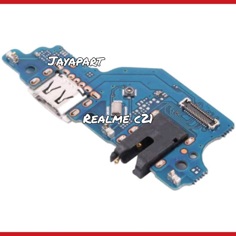 Papan cas fleksibel charger realme c21 konektor original
