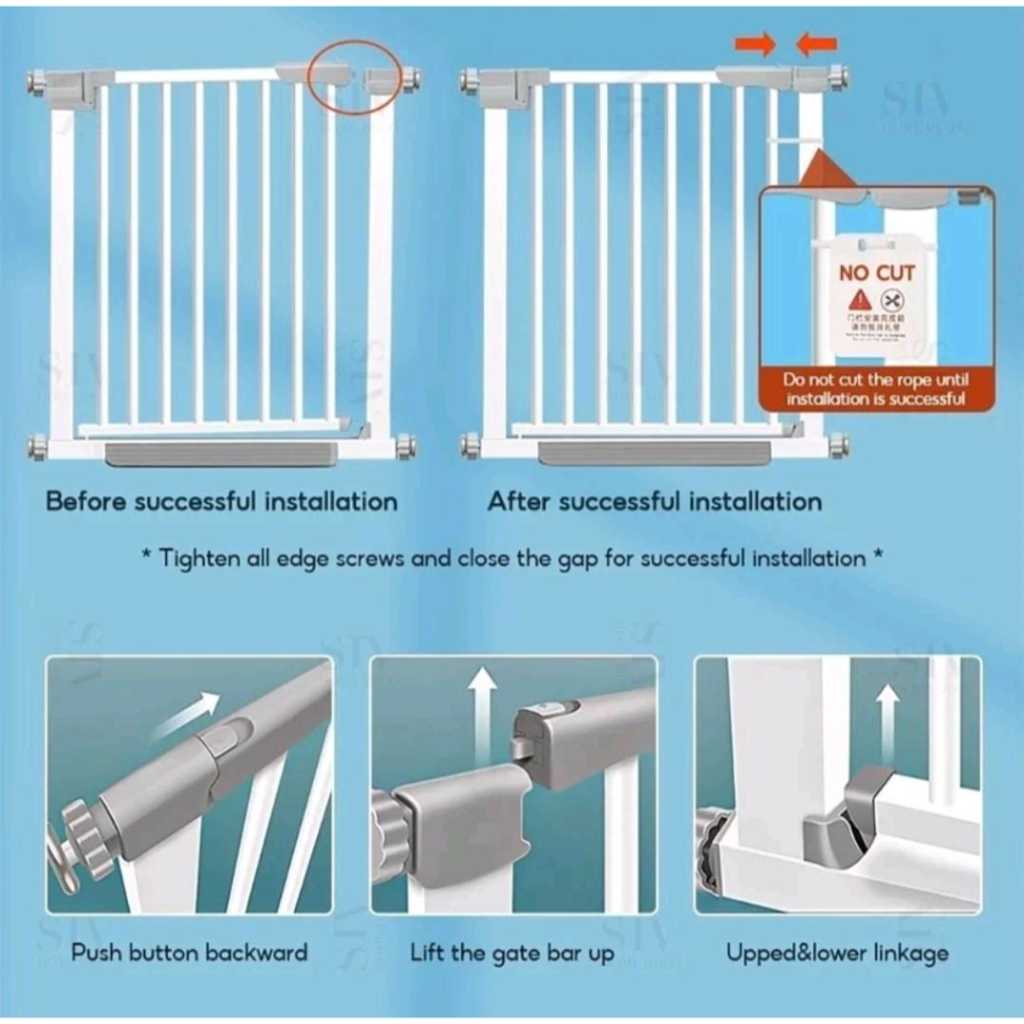 Pagar Pintu Bayi Penghalang Pintu Bayi Pagar Tangga Bayi Pagar Pengaman Pintu Baby Baby Safety Gate