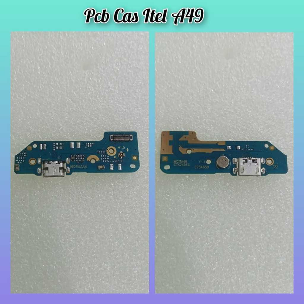 Flexible Pcb Cas Itel A49 Papan Charger+MIC Itel A49