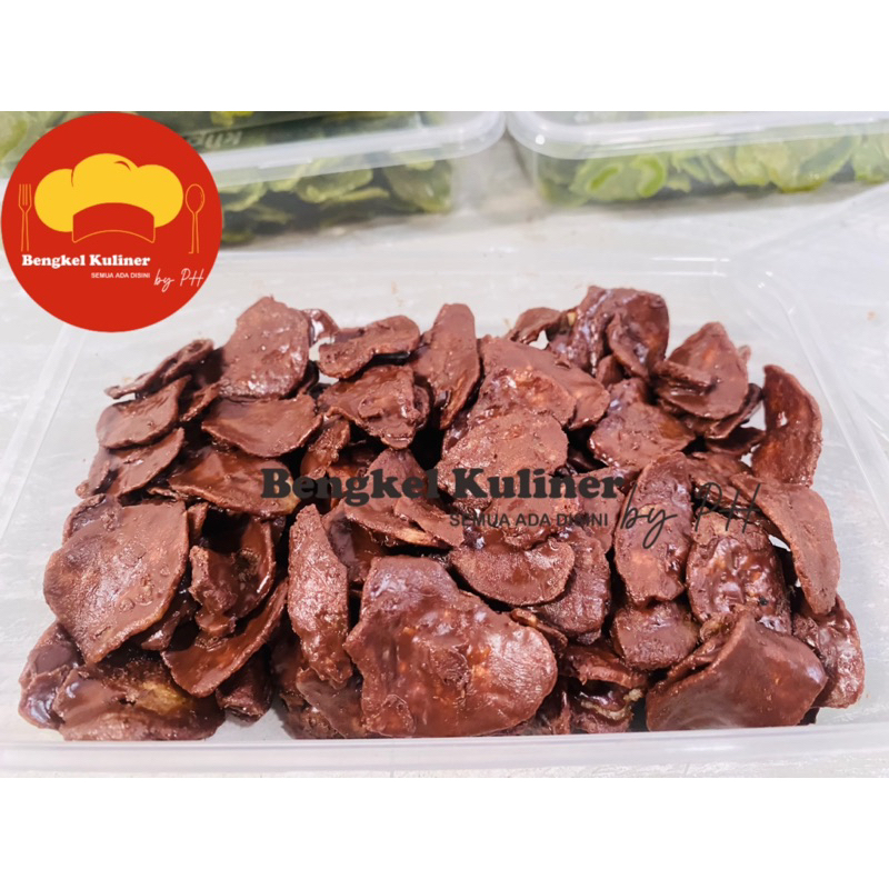 

Bengkel kuliner Keripik Pisang Lumer Coklat 150 Gram (Box 500 ml)