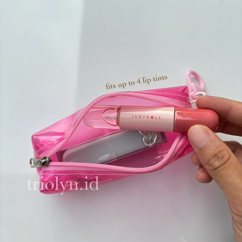 Tas Penyimpanan Lipstick Kosmetik tas mini Usb pvc jelly