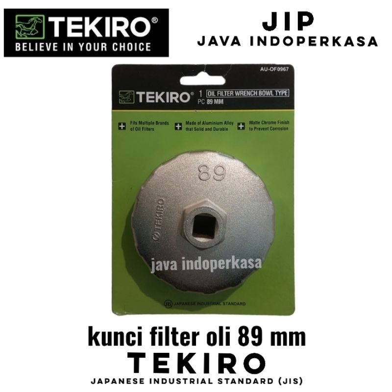 TEKIRO kunci filter oli 89 mm mangkok untuk mobil civic mitsubishi panther lama