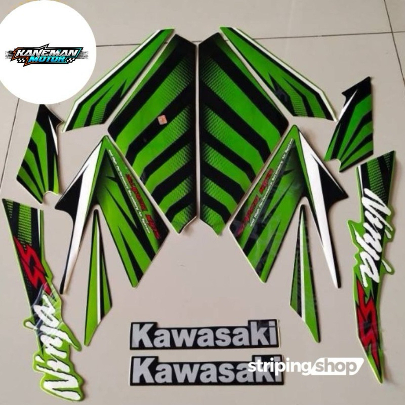 Striping Stiker Ninja SS Zebra 2014 2015 Hijau