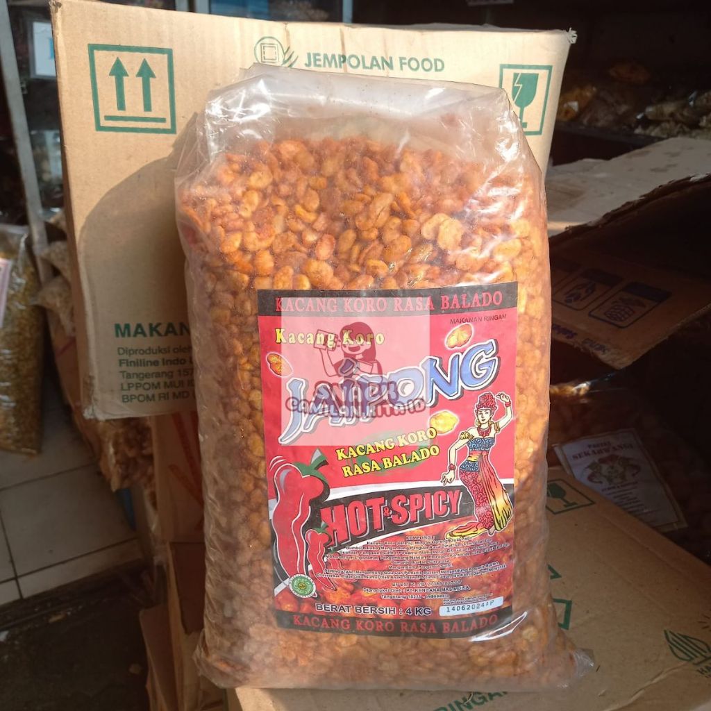 

KACANG KORO KUPAS BAL ISI 4 KG/ KACANG KORO KUPAS MERSI /SNACK KILOAN