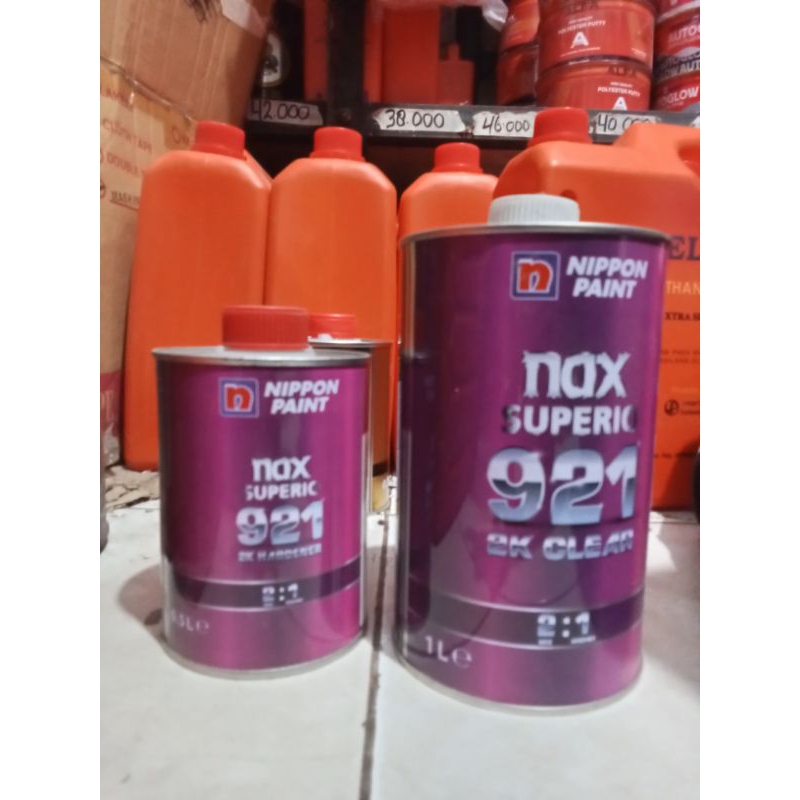 CLEAR COAT NIPPON NAX 921 POLYURETHANE (PU) 1 LITER + HARDENER