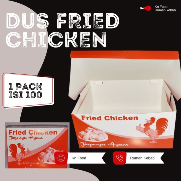 

PRODUCT TERKECE Box Kardus Ayam Fried Chicken 1 Pcs Box Fried Chicken 1 pcs
