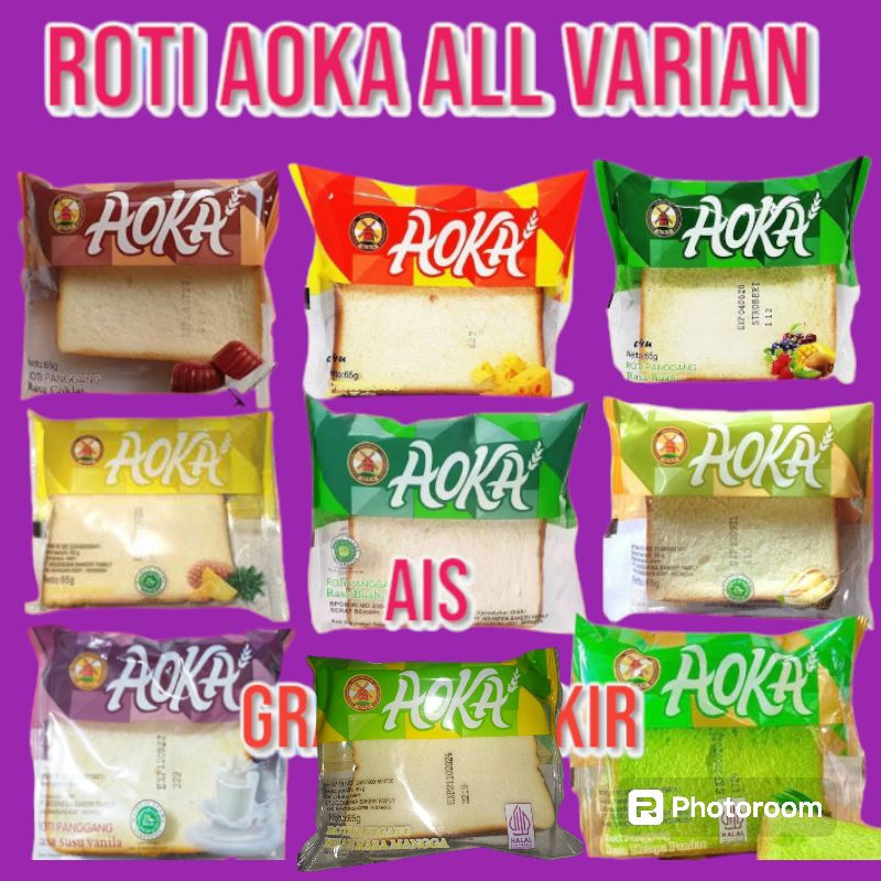 

[MURAH & HALAL] ROTI TAWAR AOKA PANGGANG ALL VARIAN RASA