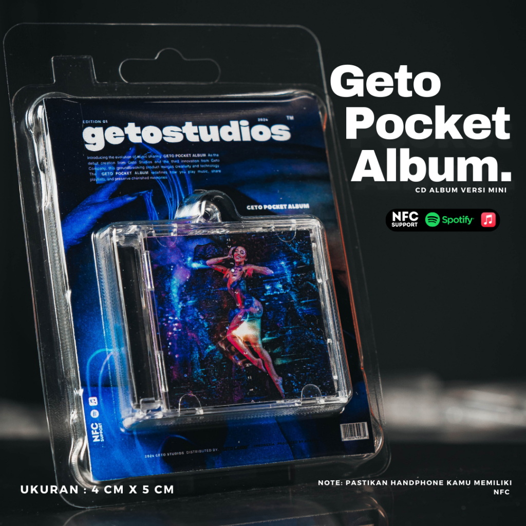 Doja Cat NFC Pocket Mini Album - Mini Album Keychain NFC - Miniatur CD Album Geto Studios