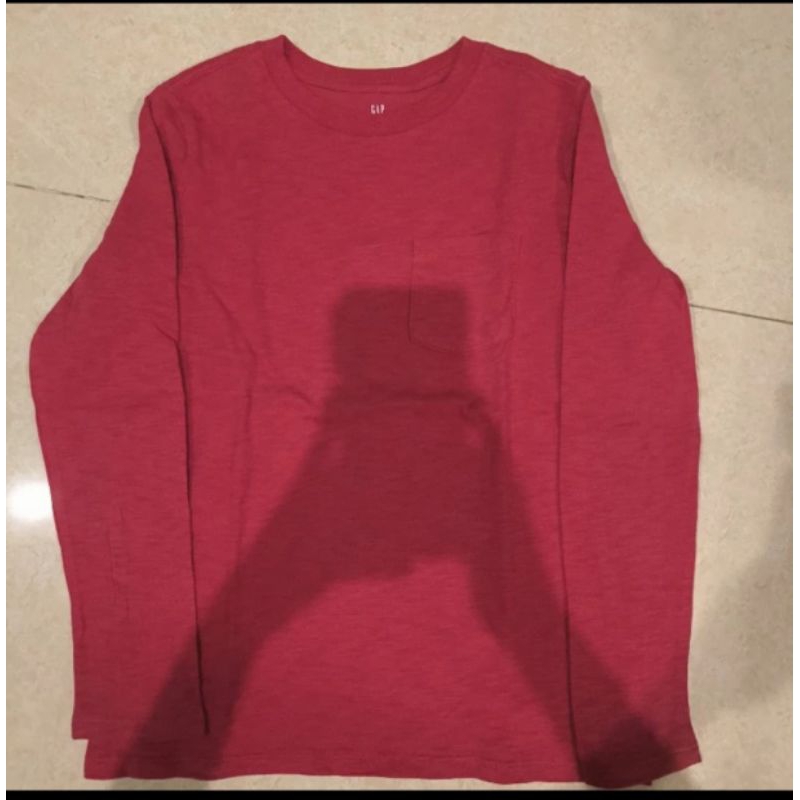 baju kaos hem merah dewasa anak laki kids boys cowok laki