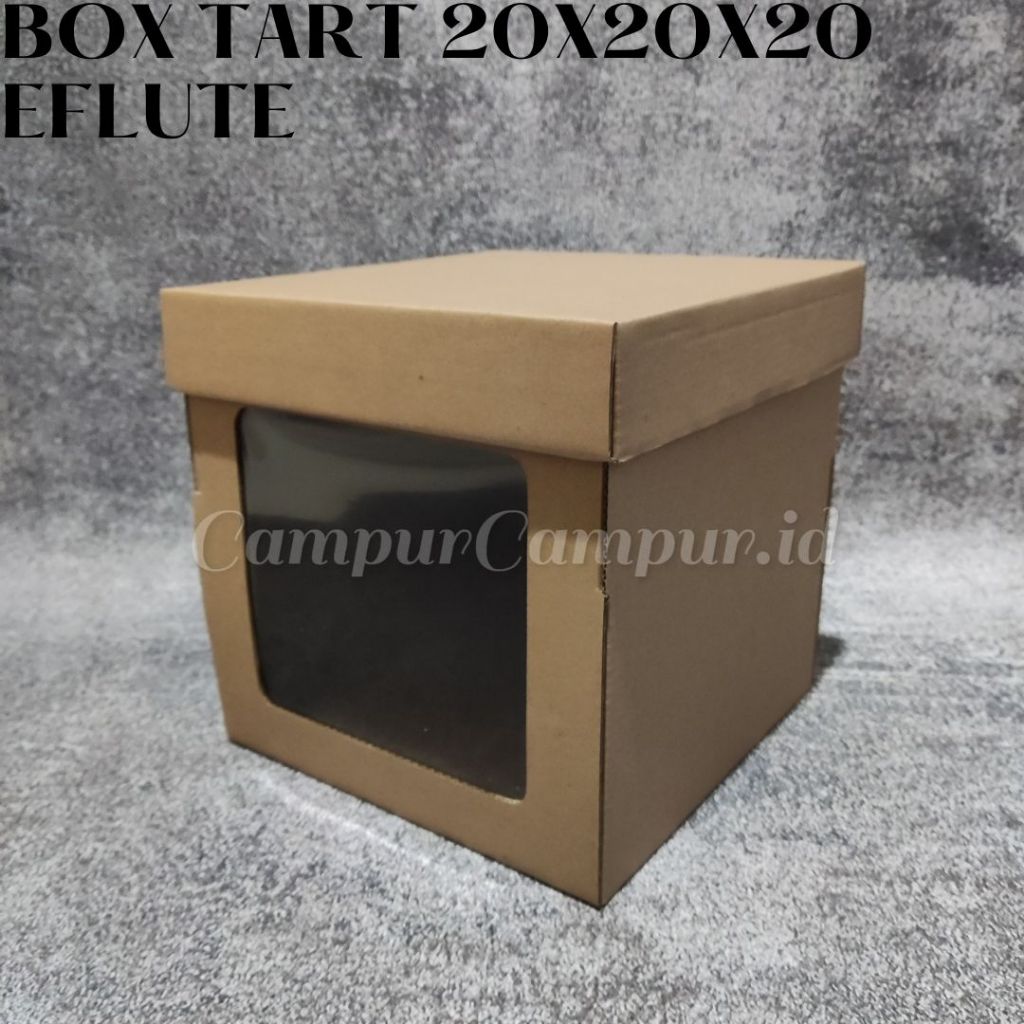 

Box Kardus Window Eflute Die cut Kotak Tart Cake Tinggi 20x20x20 cm Dus Kue Tart Ulang Tahun Hampers
