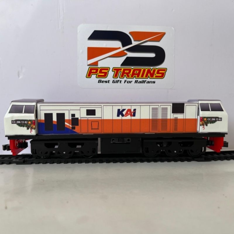 [ MODE CHARGER ] DOUBLE DINAMO MAINAN LOKOMOTIF KERETA API INDONESIA CC206  NATARU 2023 NEW GENERATI