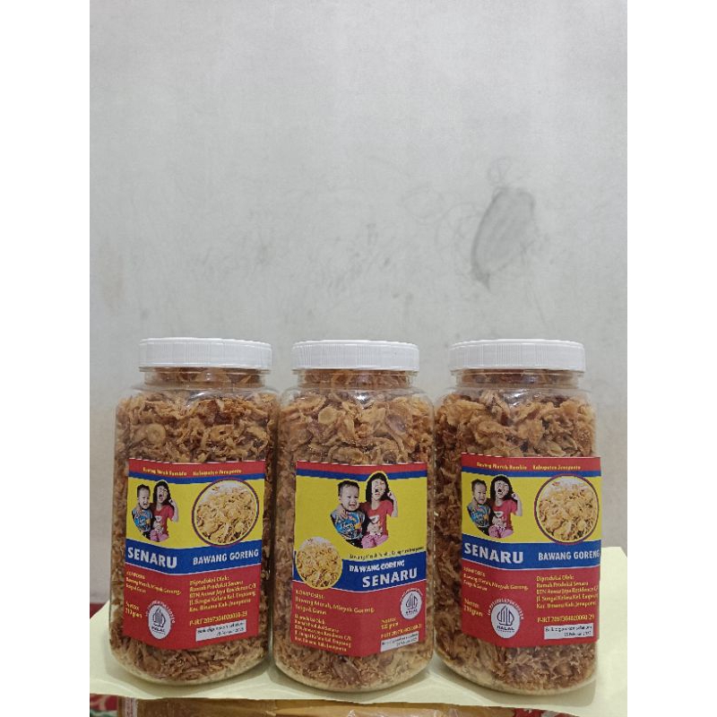 

Bawang Goreng Senaru Netto 180 gr / Bawang Merah Rumbia Kab. Jeneponto