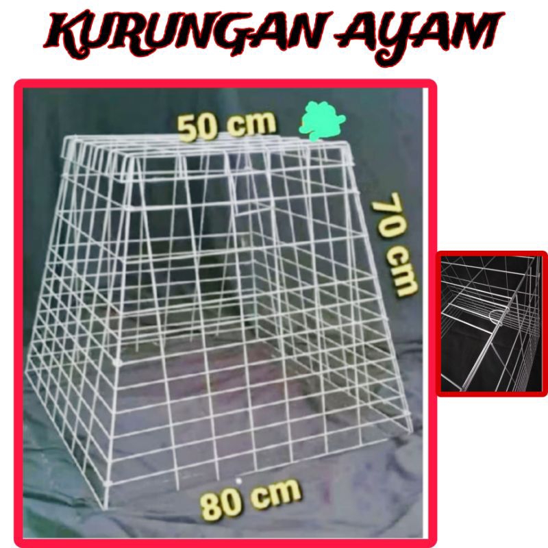 Kurungan Ayam Piramid kurungan lipat kandang ayam besi lipat