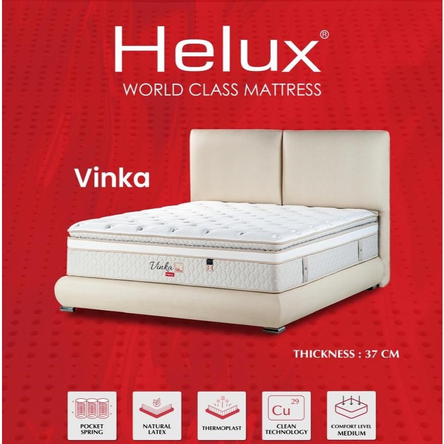 Matras Kasur Springbed Latex Pocket Helux VINKA