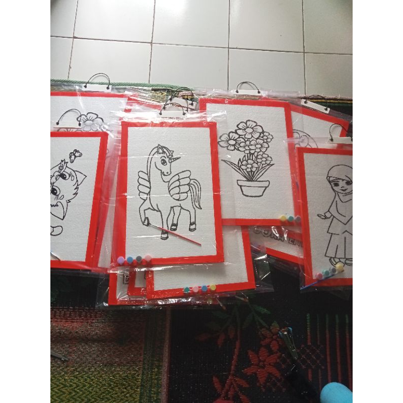 

Jual sterofoam 1 set cat & kuas