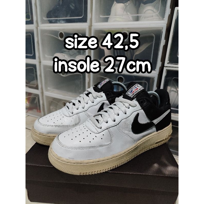 Sepatu Nike AF1 x NBA size 42,5 insole 27cm
