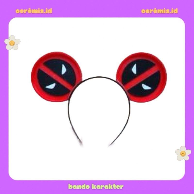 BANDO KARAKTER DEADPOOL MARVEL / BANDO COSPLAY DEADPOOL / DEADPOOL HEADBAND