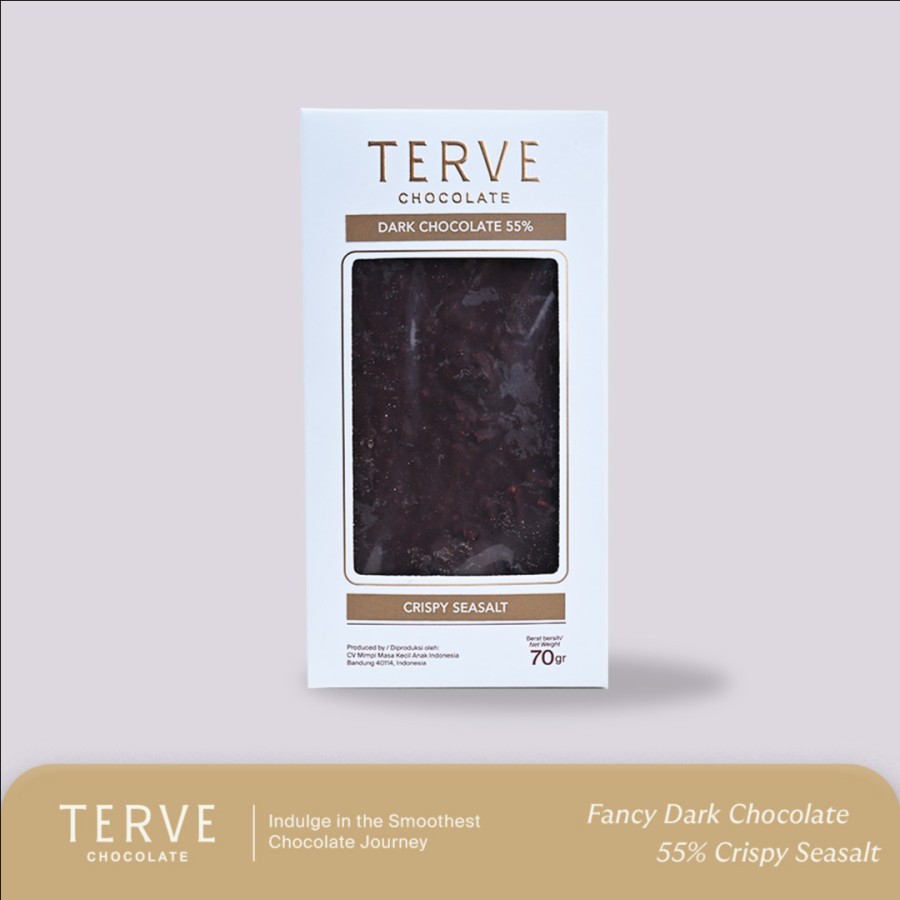 

Terve Fancy Bar Crispy Sea Salt Dark Chocolate 55%