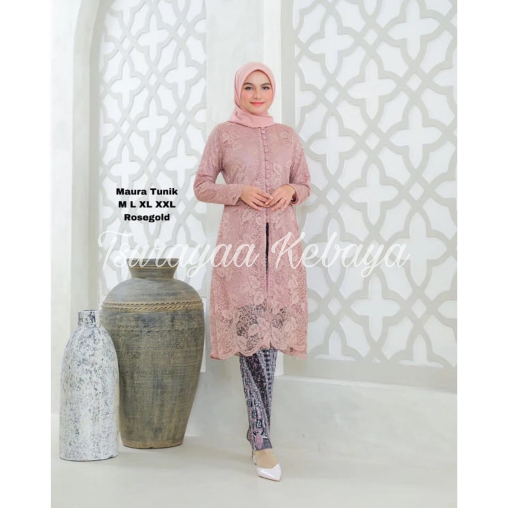 New Rilis Tunik Kancing Brokat/ Tunik Busui Friendly/ Tunik Kancing/ Kebaya Tunik Kancing/ KebayaTun