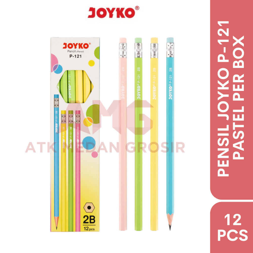 

PENSIL JOYKO 2B P-121 PASTEL PER BOX ISI 12 PCS