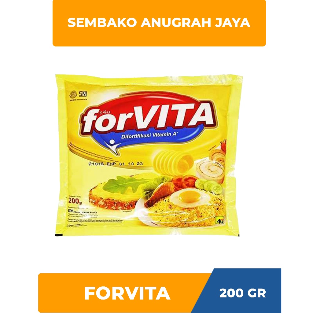 

Margarin ForVita Kesmasan 200 Gram