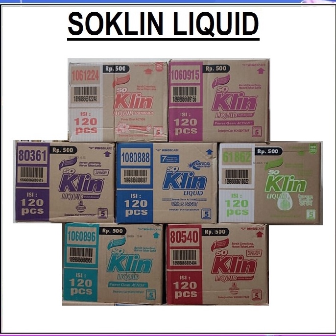 Good Order 1 DUS SOKLIN PINK BIRU VIOLET MERAH SOFTERGENT DETERGEN CAIR 22 mL SO KLIN ISI 12 SACHET