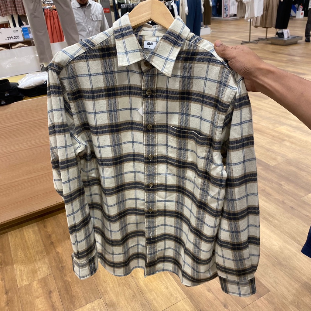 Jastip. Kemeja Flannel Uniqlo (MAN)