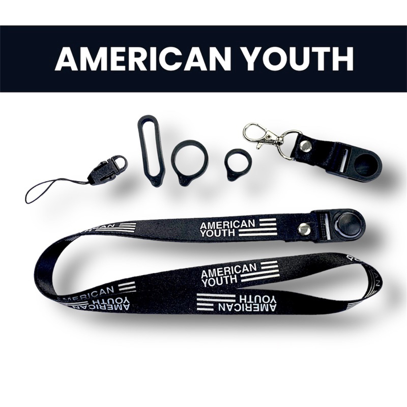 

AMERICAN YOUTH LANYARD PREMIUM GANTUNGAN HP GANTUNGAN KUNCI