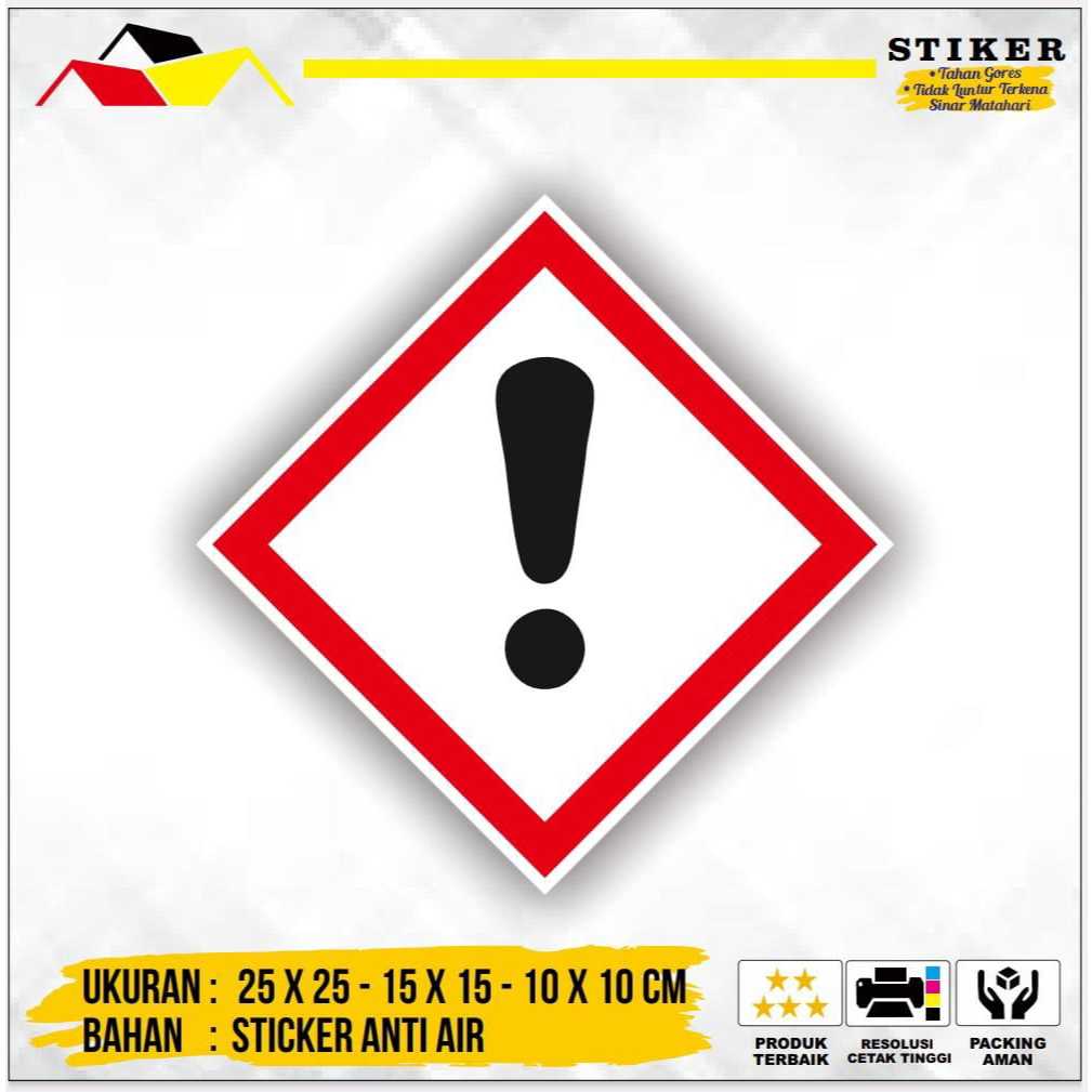 

Stiker Label Tanda Simbol Limbah B3 Stiker Hazmat Iritasi