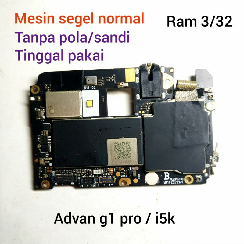 Mesin  advan G1 pro i5k NORMAL Garansi