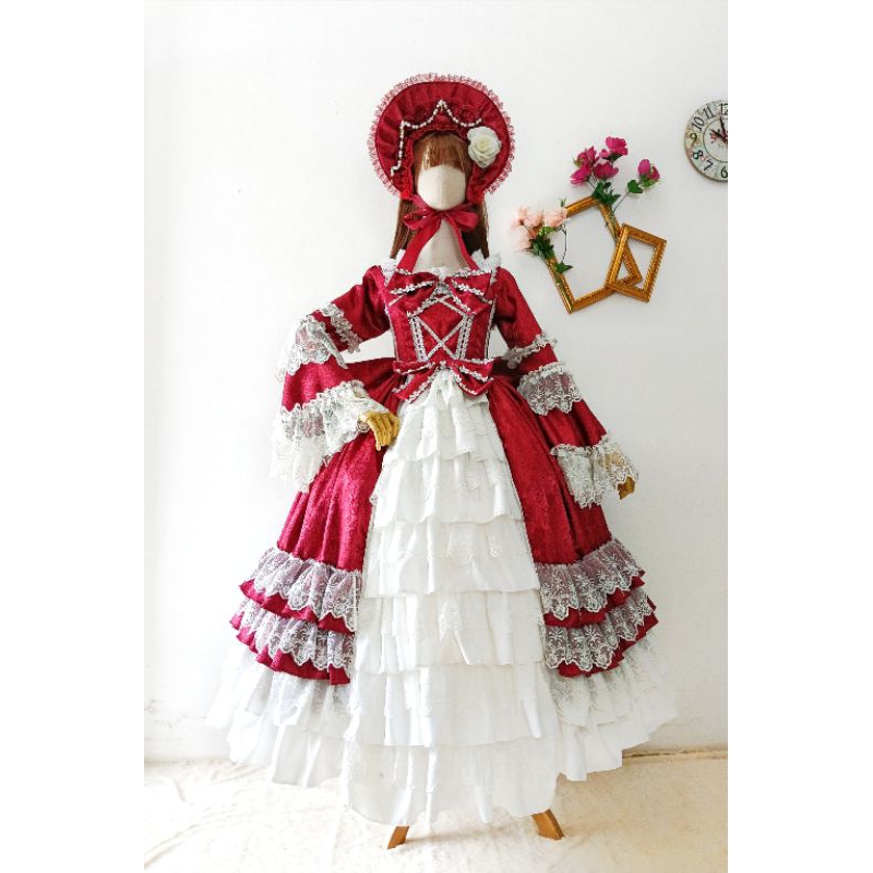 [ YUKA SHOPPU ] preorder PREMIUM lolita dress noni belanda gaun mewah