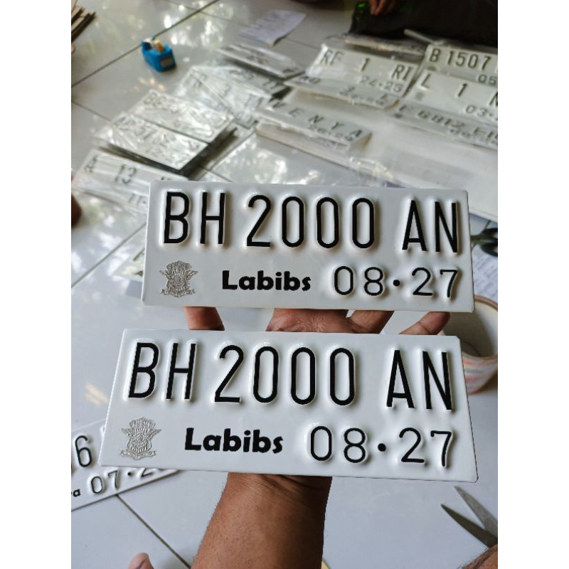 PLAT VARIASI MOTOR KEREN(1pcs)