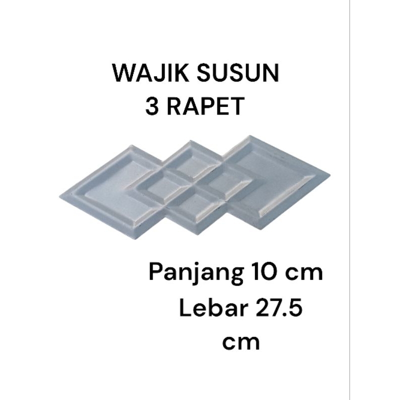 WAJIK SUSUN 3 RAPET ORNAMENT PAGAR BESI