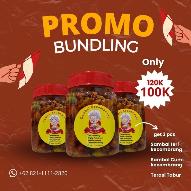 

BUNDLING BELI 3, SAMBAL + TERASI TABUR SIAP MAKAN HEMAT 15K